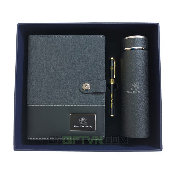 set sổ bút bình đen không usb