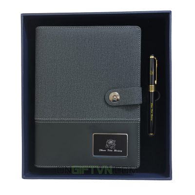 set sổ bút đen không usb