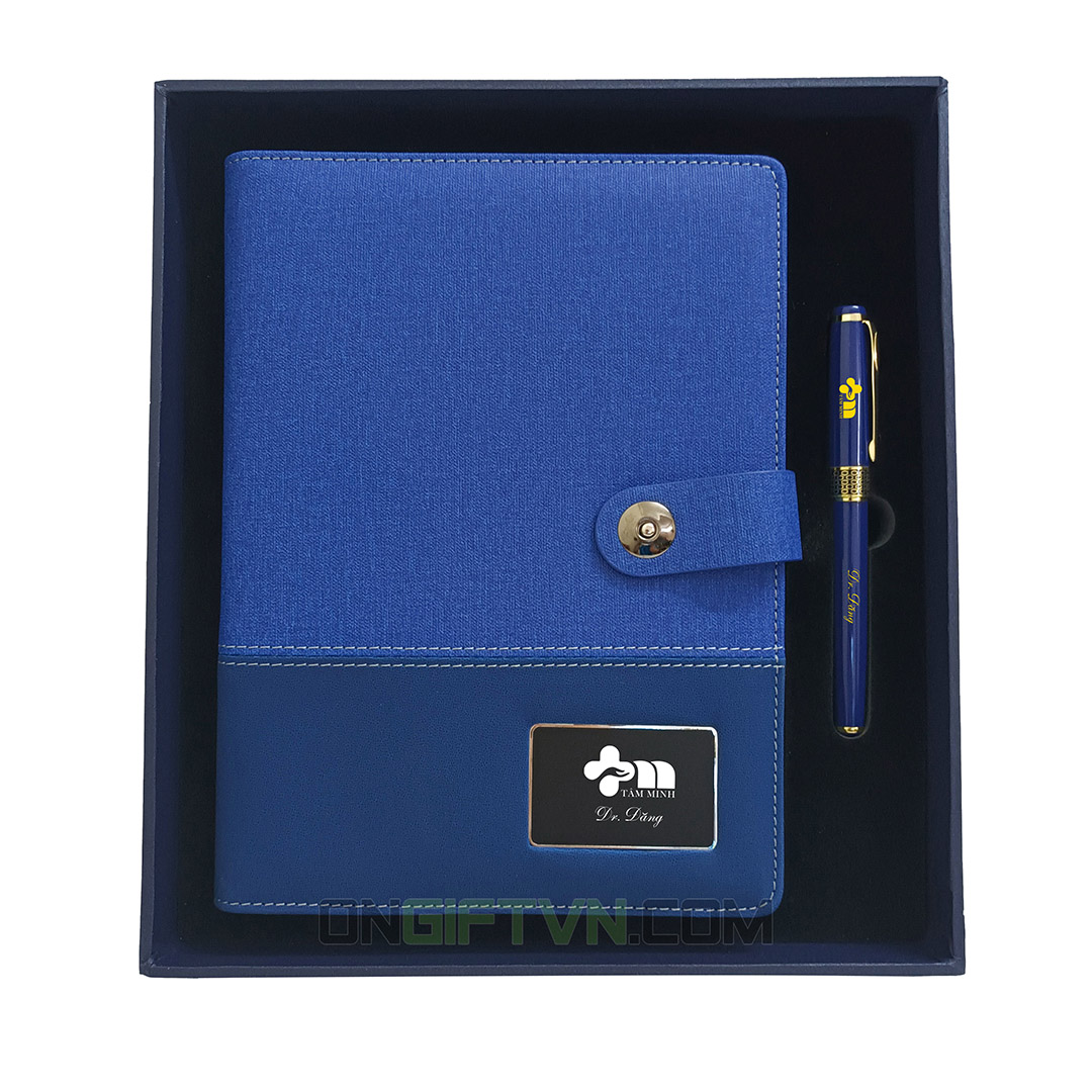 set sổ bút xanh không usb