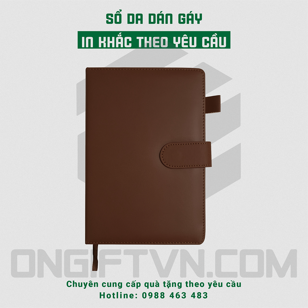 sổ da dán gáy