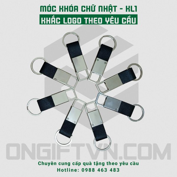 móc khóa chữ nhật