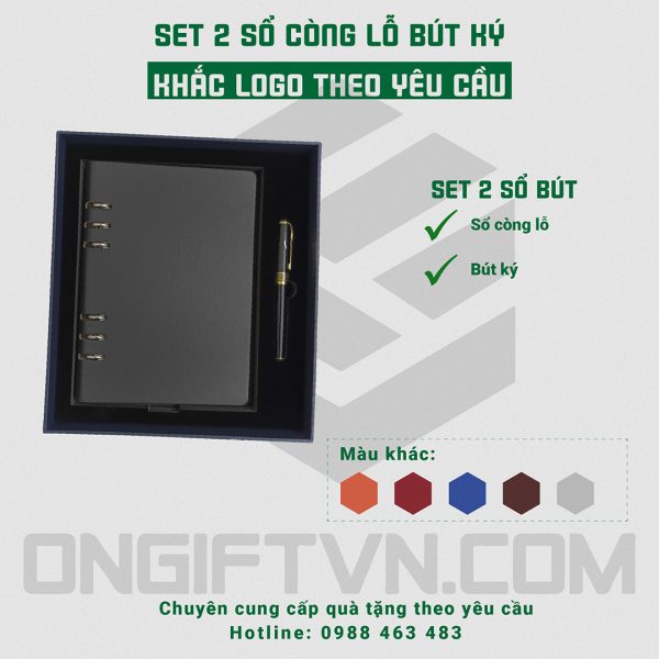 sổ còng lỗ bút ký