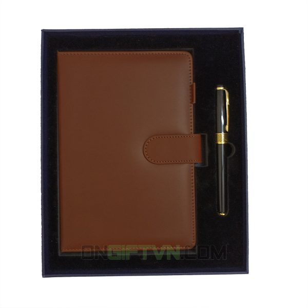 Set 2 sổ da A5 bút ký