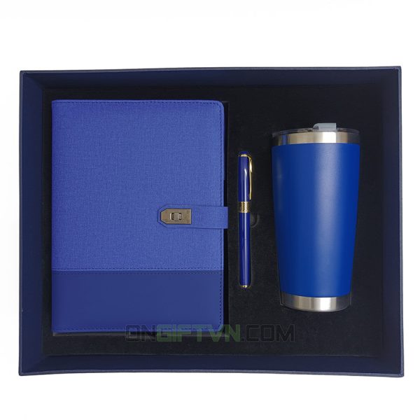 set 3 sổ da Gi bút cốc 600ml