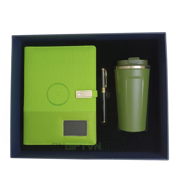 set sổ đa năng bút ly coffee